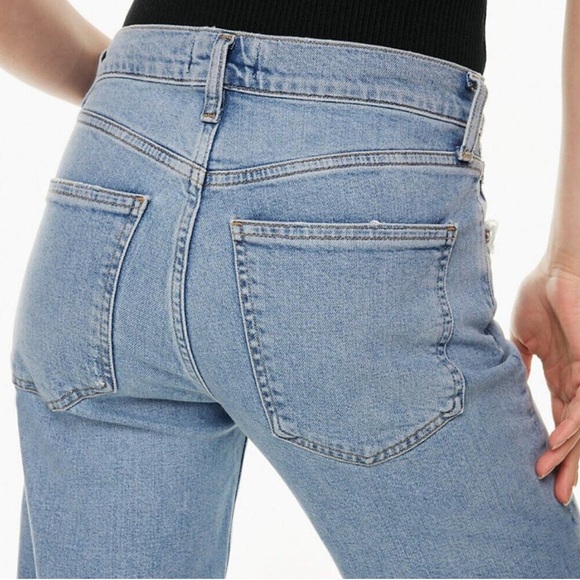 Agolde Kye Mid Rise Straight Crop Jeans - Picture 6 of 14